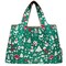 Wrapables Large Foldable Tote Nylon Reusable Grocery Bags, Christmas Green